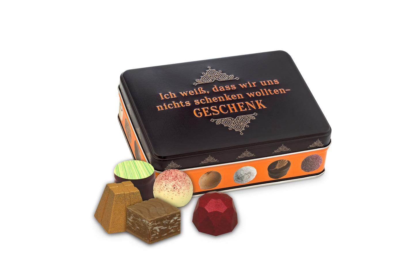 Geschenkdose ich wusste das wir uns nichts schenken