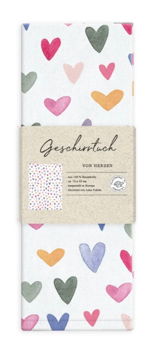 Geschirrtuch Von Herzen