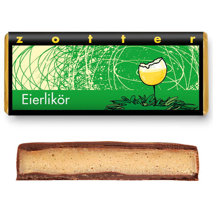 Handgeschöpfte Schokolade Eierlikör