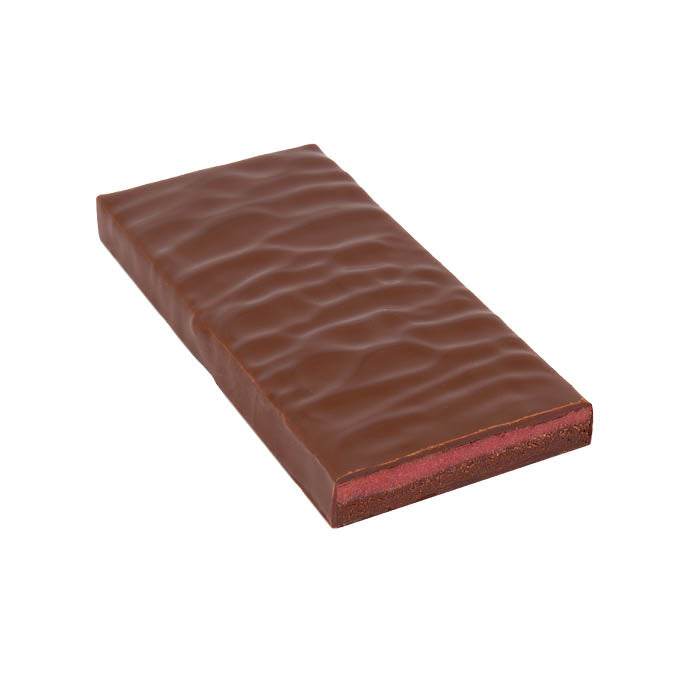 Hand-scooped chocolate Marc de Champagne + raspberries