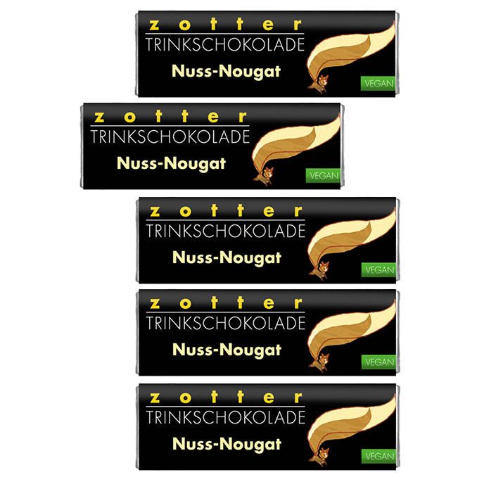 Drinking chocolate with hazelnut nougat