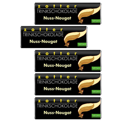 Drinking chocolate with hazelnut nougat