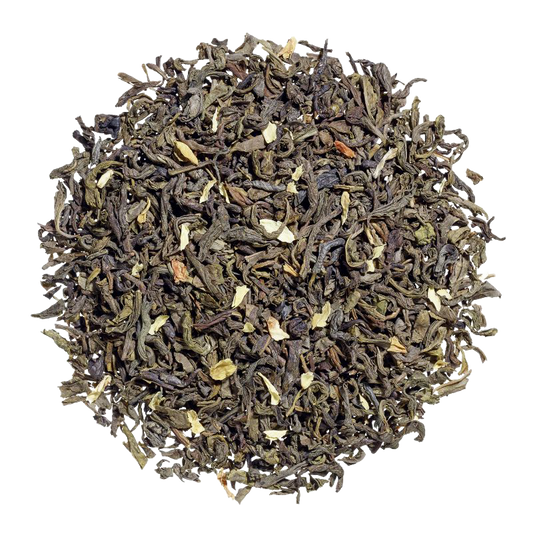 Jasmintee mit Blüten