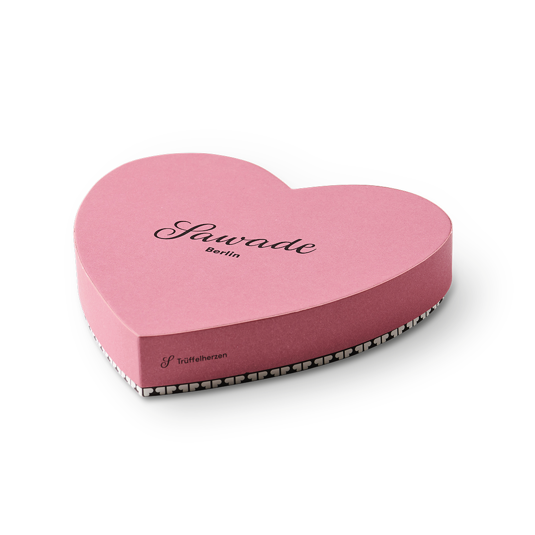 Herzschachtel Trüffel, 188g Feinste alkoholfreie Trüffelherzen in den Sorten Himbeere und Bourbon-Vanille