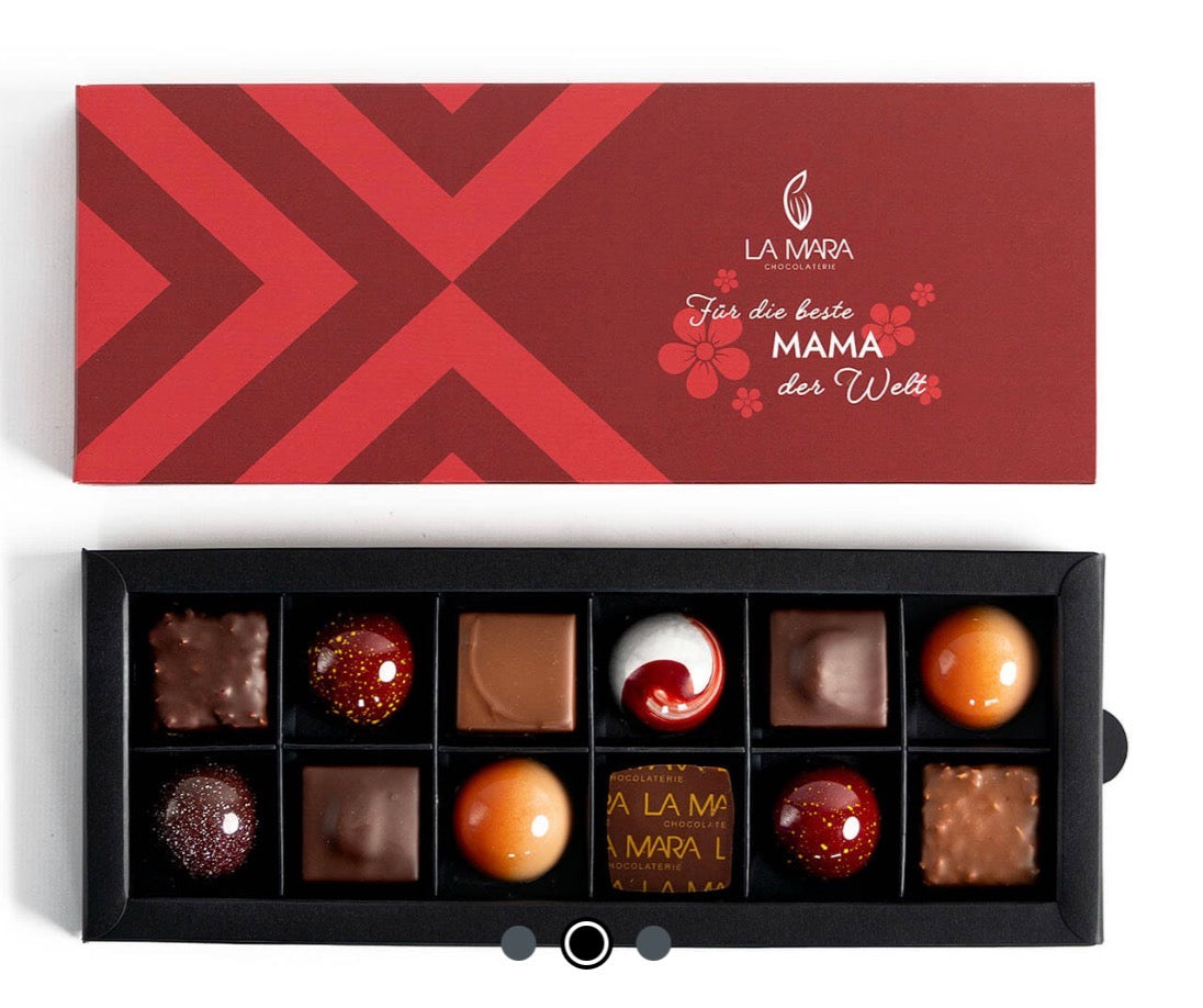 "FÜR DIE BESTE MAMA" 12ER PRALINENBOX