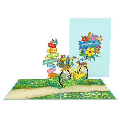 Gute Wünsche Pop-Up Karte