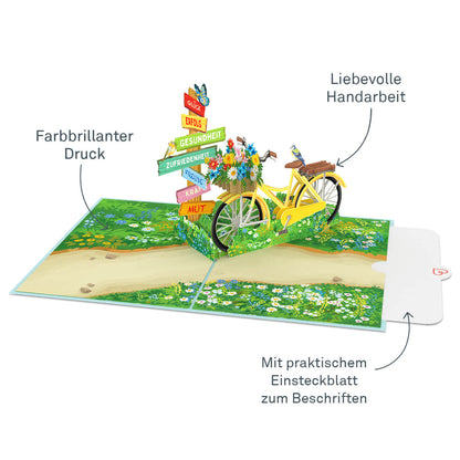 Gute Wünsche Pop-Up Karte