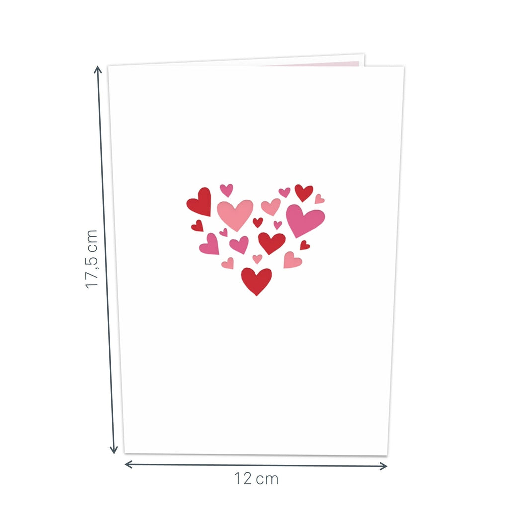 Herzbaum mit Turteltauben Pop-Up Karte