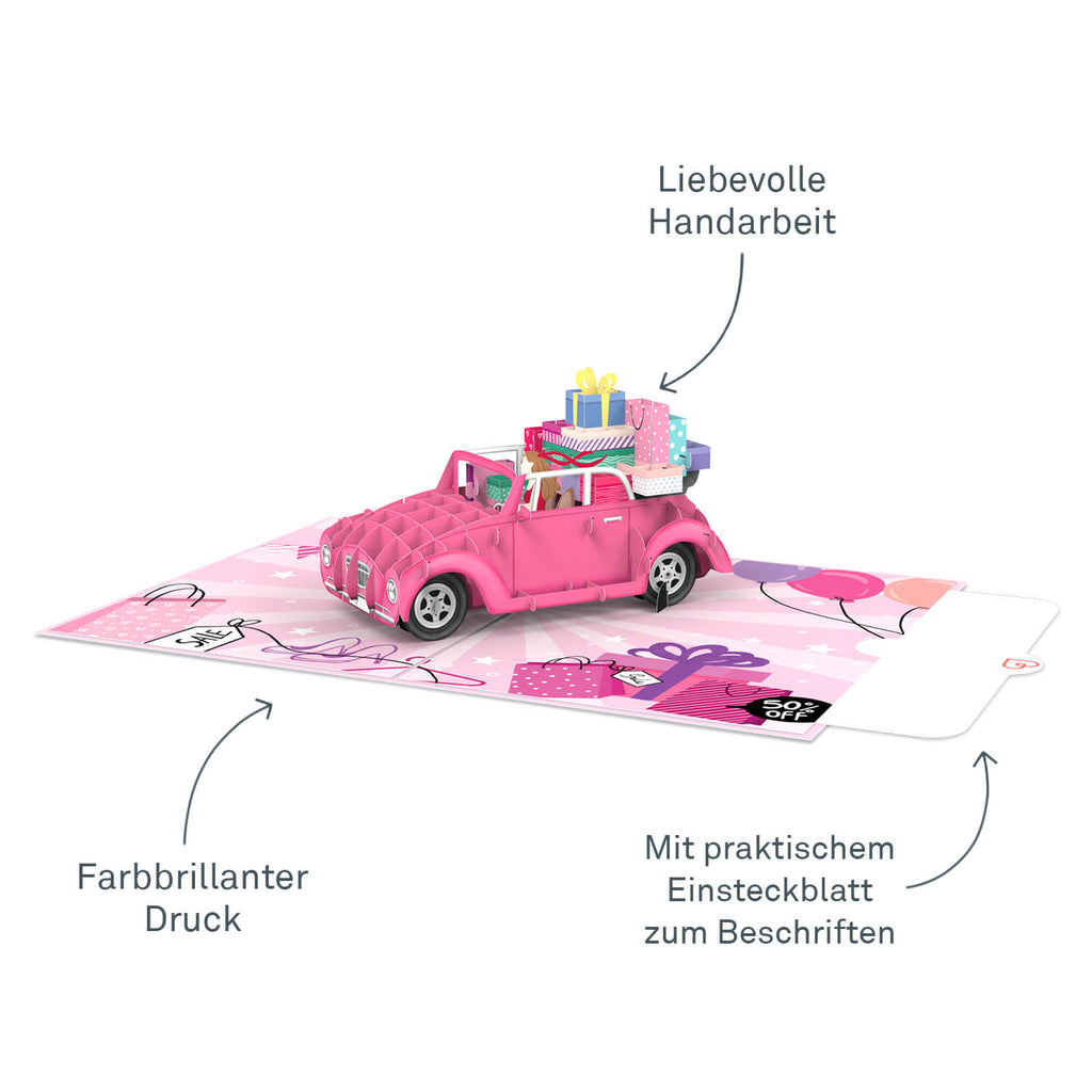 Shopping Queen Pop-Up Karte