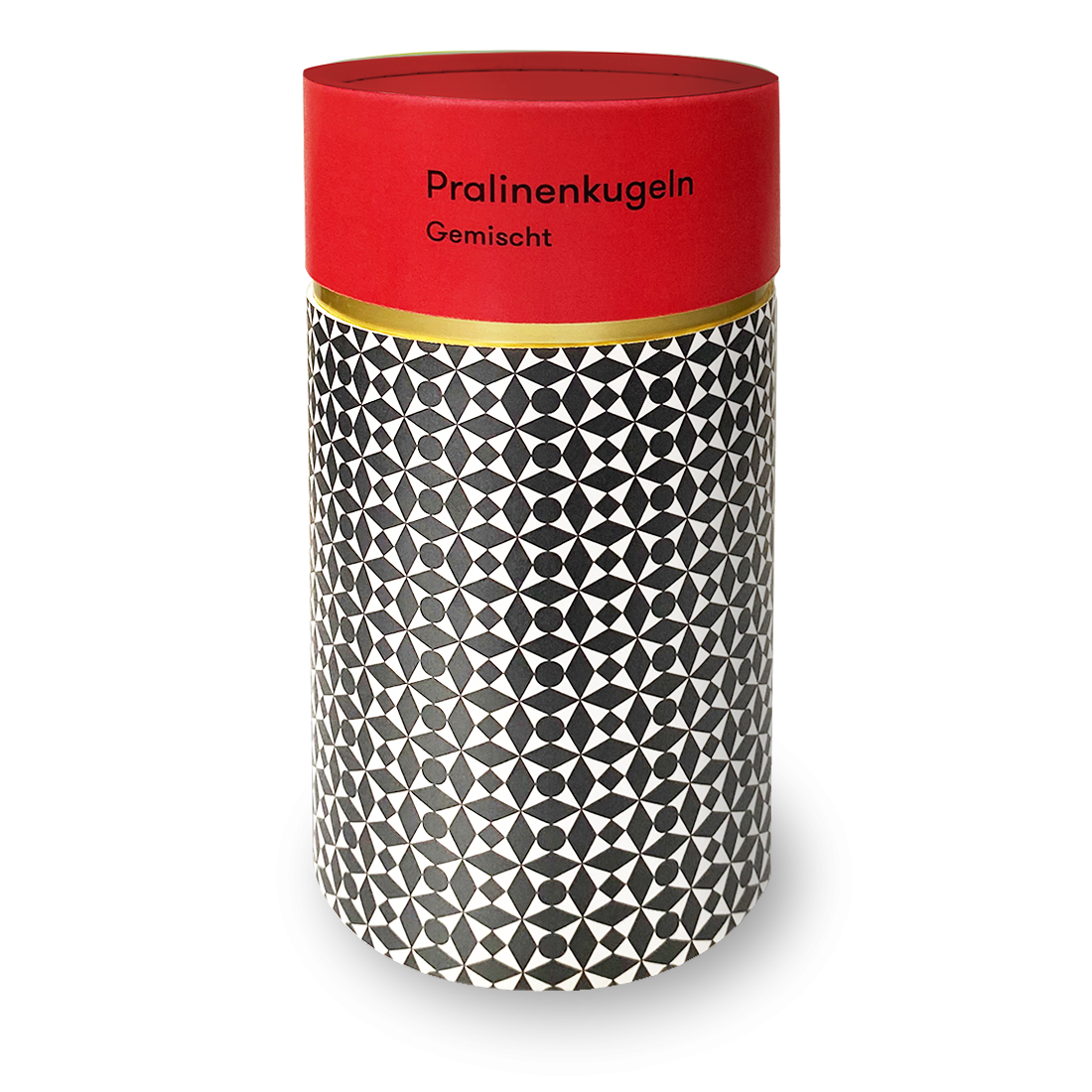 Gift tin of mixed chocolate balls, 15 pieces.