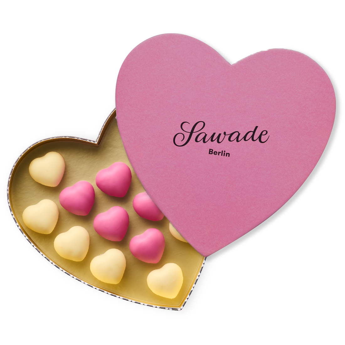 Herzschachtel Trüffel, 188g Feinste alkoholfreie Trüffelherzen in den Sorten Himbeere und Bourbon-Vanille