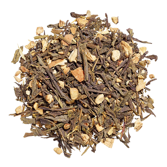 Ingwer-Zitrone auf Grüntee